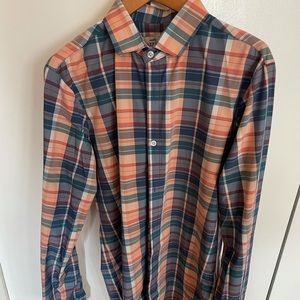 Mizzen + Main Men’s performance dress shirt L Tall Trim